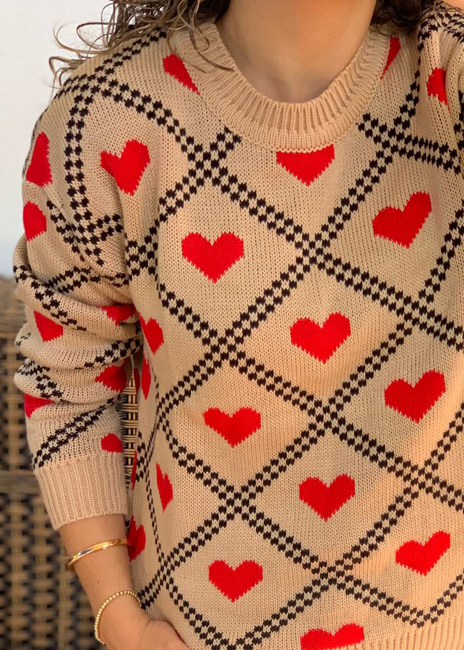 Suéter First Love Rojo  |  Red First Love Sweater