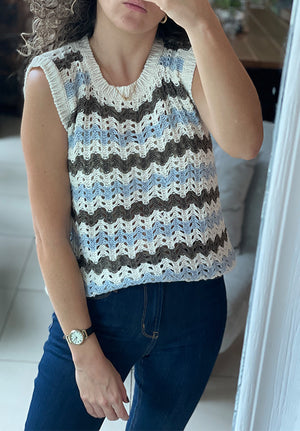 Chaleco Espiga Celeste  | Light Blue Espiga Vest