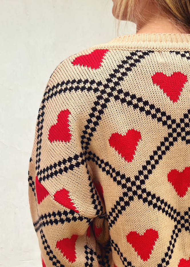 Suéter First Love Rojo  |  Red First Love Sweater