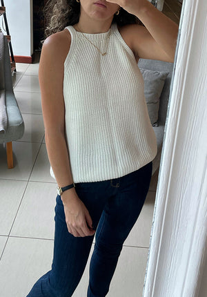 Camisa Halter crema   | Cream halter Shirt