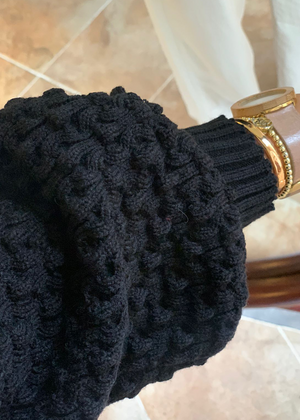Suéter  Panal Negro  |  Black Panal Sweater