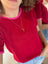 Camisa Cozy Corazón rojo | Cozy Heart Red shirt