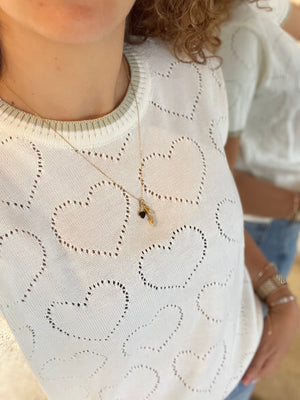 Camisa Cozy Corazón crema | Cozy Heart cream shirt