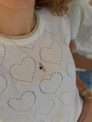 Camisa Cozy Corazón crema | Cozy Heart cream shirt
