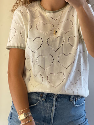 Camisa Cozy Corazón crema | Cozy Heart cream shirt