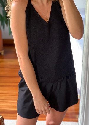 Camisa Liana Tejida Negra  Ref ST0043 | Black Liana Shirt  Ref ST0043