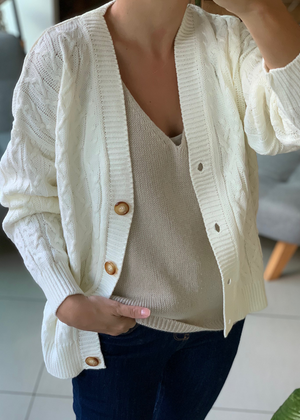 Suéter  Braid Ivory  | Braid Ivory Sweater