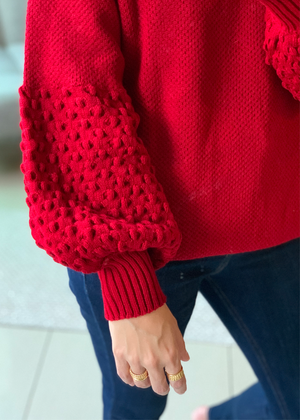 Suéter Rojo Panal Ref ST00106 |  Red Panal Sweater Ref ST00106