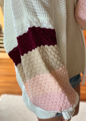 sueter tejido de mujer color crema 