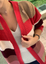 Cardigan Mentya Rayas Rouge |  Rouge Mentya Stripes Cardigan