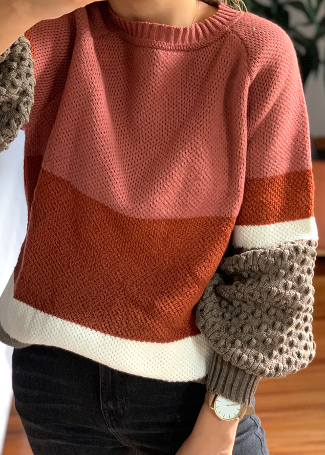 Suéter Panal Terra Ref ST0060|  Terra Panal Sweater Ref ST0060