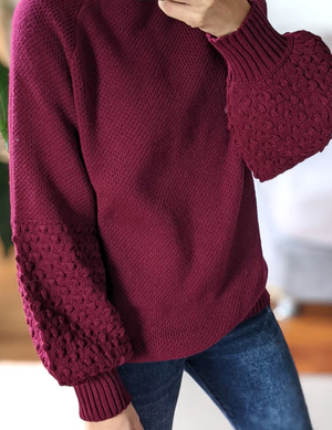 Suéter Granate Panal Ref ST0038 |  Granate Panal Sweater Ref ST0038