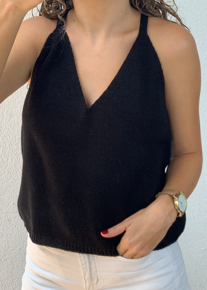 Camisa Liana Tejida Negra  | Black Liana Shirt