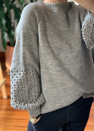 Suéter Taupé Panal Ref ST00130 |  Taupé Panal Sweater Ref ST00130